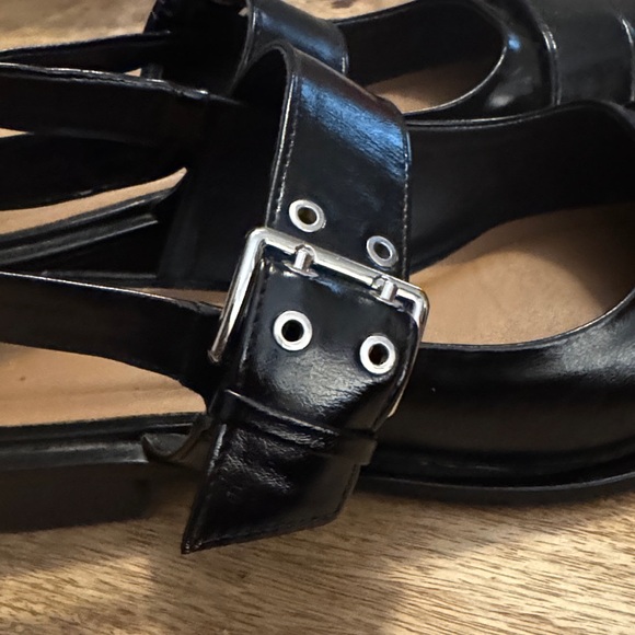 Wild Fable Black Buckle Slingback Shoes Size 9 - Picture 3 of 10